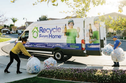 recycle from home truck